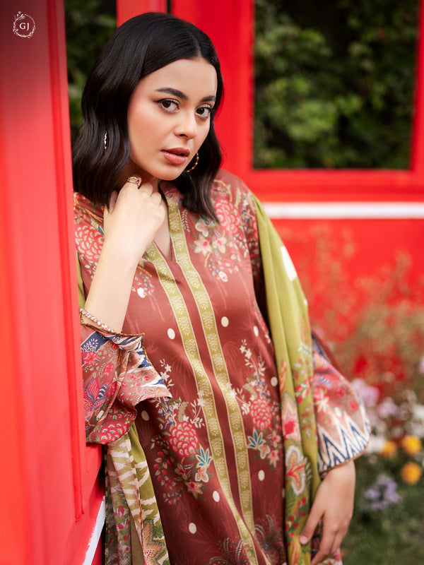 POPIN vol #7 By GULL JEE BRAND printed lawn wholesale market.