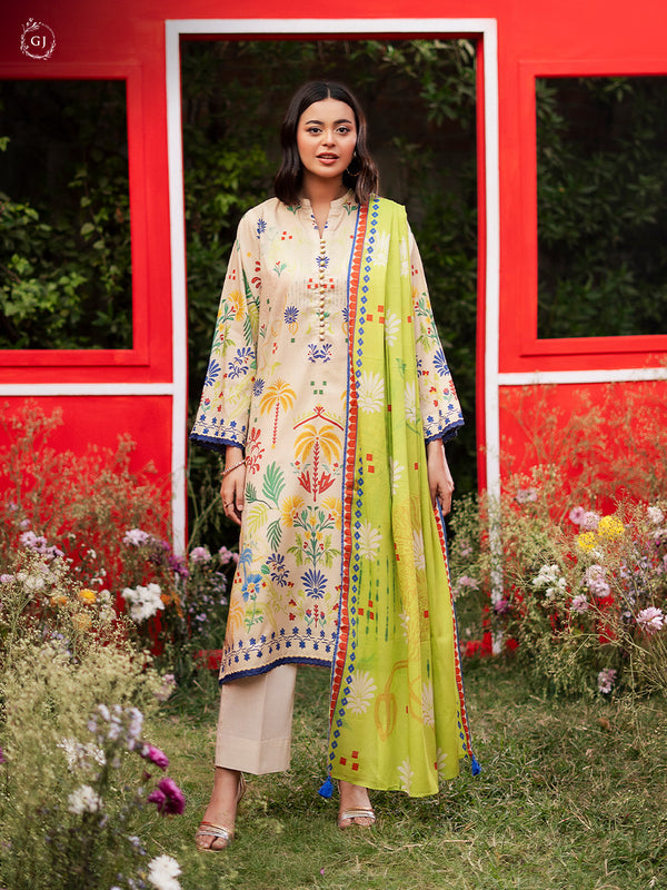 POPIN vol #7 By GULL JEE BRAND printed lawn wholesale market.